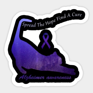 Alzheimer Awareness Spread The Hope Find A Cure Gift Sticker